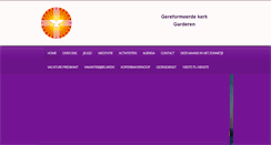 Desktop Screenshot of gereformeerdekerkgarderen.nl